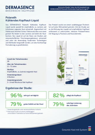 Klinische Studie: Polaneth Kühlendes Kopfhaut-Liquid